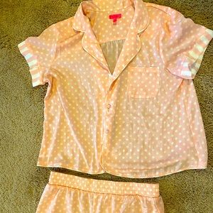Silk pajama set with shorts